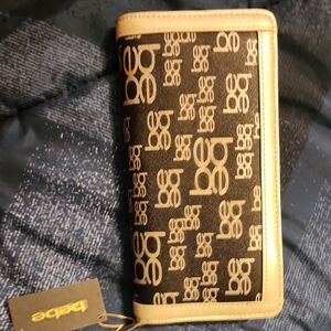 bebe Logo Clutch Wallet